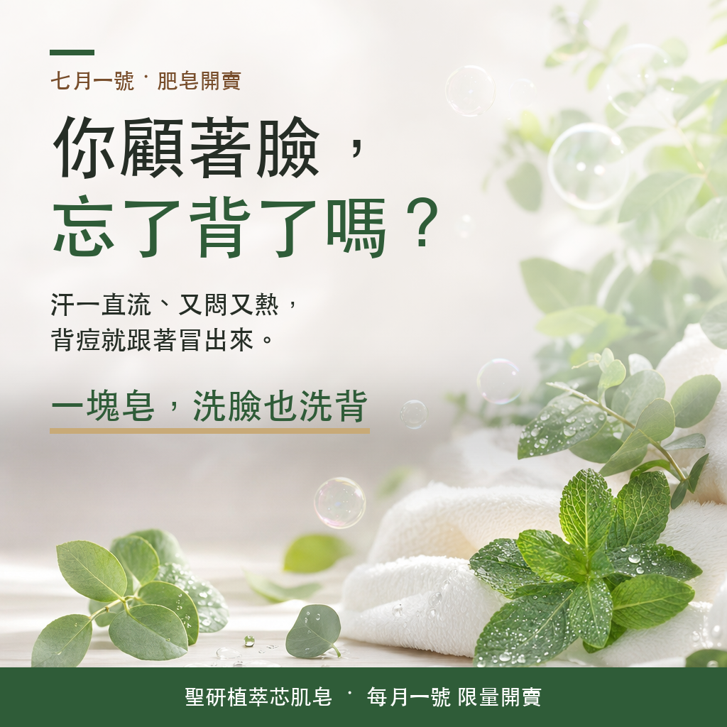 七月肥皂廣告圖